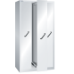 LISTA - Armoire à extension verticale avec panneaux de façades (LxPxH) 1000x695x1950mm 3 extensions sans rayons et paroi arrière perforée Gris clair RAL 7035