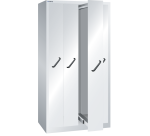 Armoire à 4 extensions verticales Lista H 195 x L 100 x P 69,5 cm gris RAL 7035