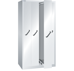 Armoire à 4 extensions verticales Lista H 195 x L 100 x P 69,5 cm gris RAL 7035