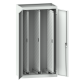 LISTA - Armoire à extension verticale avec portes battantes (LxPxH) 1000x600x1950mm KEY Lock Gris clair RAL 7035