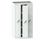 Armoire à 3 extensions verticales avec 4 étagères amovibles H 195 x L 100 x P 69,5 cm gris RAL 7035