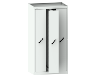 Armoire à 3 extensions verticales avec parois perforées H 195 x L 100 x P 69,5 cm gris RAL 7035