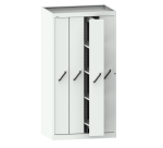 Armoire à 4 extensions verticales avec 4 étagères amovibles Lista H 195 x L 100 x P 69,5 cm gris RAL 7035