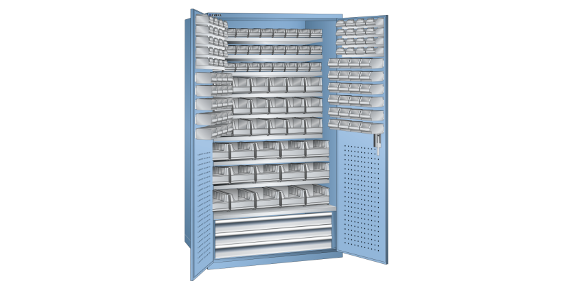 Armoire grande capacité Lista H 195 x L 110 x P 62 cm