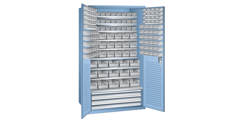 Armoire grande capacité Lista H 195 x L 110 x P 62 cm