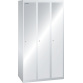 LISTA - Armoire-vestiaire (LxPxH) 900x500x1700mm 3 compartiments sans infrastructure, porte lisse, KEY Lock Gris clair RAL 7035