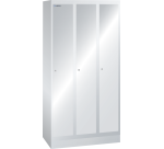 Armoire-vestiaire Lista 1 porte battante pour 1 compartiment de L 30 cm - Gris clair RAL 7035