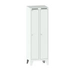 Armoire-vestiaire Lista 1 porte battante pour 1 compartiment de L 30 cm - Gris clair RAL 7035