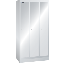 LISTA - Armoire-vestiaire (HxLxP) 180 x 90 x 50cm 3 compartiments R7035