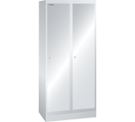 Armoire-vestiaire Lista 1 porte battante pour 1 compartiment de L 40 cm - Gris clair RAL 7035