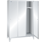 Armoire-vestiaire Lista 1 porte battante pour 1 compartiment de L 40 cm - Gris clair RAL 7035