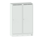 Armoire-vestiaire Lista 1 porte battante pour 2 compartiments L 30 cm - Gris clair RAL 7035
