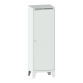 LISTA - Armoire-vestiaire (LxPxH) 600x500x1850mm 2 compartiments avec pieds, porte lisse, KEY Lock Gris clair RAL 7035