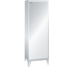 Armoire-vestiaire Lista 1 porte battante pour 2 compartiments L 30 cm - Gris clair RAL 7035
