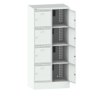 Lista - Armoire à casier avec prises électriques - H 179,5 x L 81 x P 58,5 cm - 8 cases