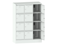 LISTA - Armoire charge batterie (HxLxP) 179,5 x 120,5 x 58,5 cm 3x4 casiers Type F R7035