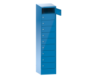Armoire ordinateur portable 10 casiers Lista - H 179 x L 41,5 x P 50