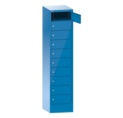 Armoire ordinateur portable 10 casiers Lista - H 179 x L 41,5 x P 50