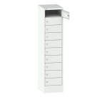 Armoire ordinateur portable 10 casiers Lista - H 179 x L 41,5 x P 50