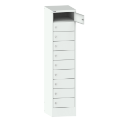 Armoire ordinateur portable 10 casiers Lista - H 179 x L 41,5 x P 50