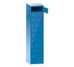 Armoire ordinateur portable 10 casiers Lista - H 179 x L 41,5 x P 50