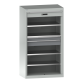 LISTA - Armoire à charges lourdes avec volet roulant 54x27E (LxPxH) 1100x641x1950mm 4 rayons, 2 tiroirs KEY Lock Gris clair RAL 7035