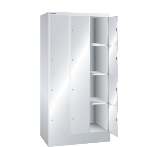 Armoire colonnes à casiers Lista Key Lock gris clair RAL 7035