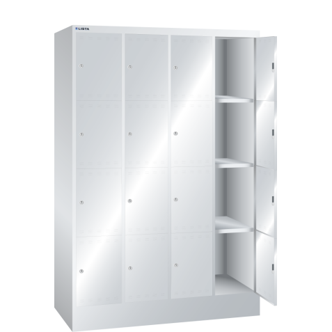 Armoire colonnes à casiers Lista Key Lock gris clair RAL 7035