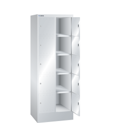 LISTA - Armoire à casiers (LxPxH) 610x500x1695mm 2x5 casiers KEY Lock Gris clair RAL 7035