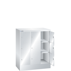 LISTA - Armoire à casiers (LxPxH) 905x500x1095mm 3x3 casiers KEY Lock Gris clair RAL 7035