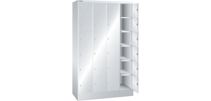 Armoire colonnes à casiers Lista Key Lock gris clair RAL 7035