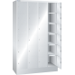LISTA - Armoire à casiers (LxPxH) 1200x500x1995mm 4x6 casiers KEY Lock Gris clair RAL 7035