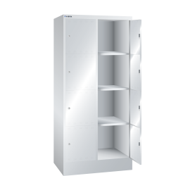 LISTA - Armoire à casiers (LxPxH) 810x500x1795mm 2x4 casiers KEY Lock Gris clair RAL 7035