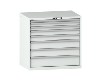 LISTA - Armoire à tiroirs (HxLxP) 100 x 102,3 x 72,5 cm KEY Lock R7035