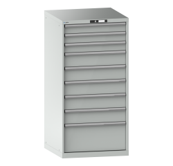 Armoire à tiroirs Lista 36 x 36E H 145 x L 71,7 x P 72,5 cm 9 tiroirs Key Lock