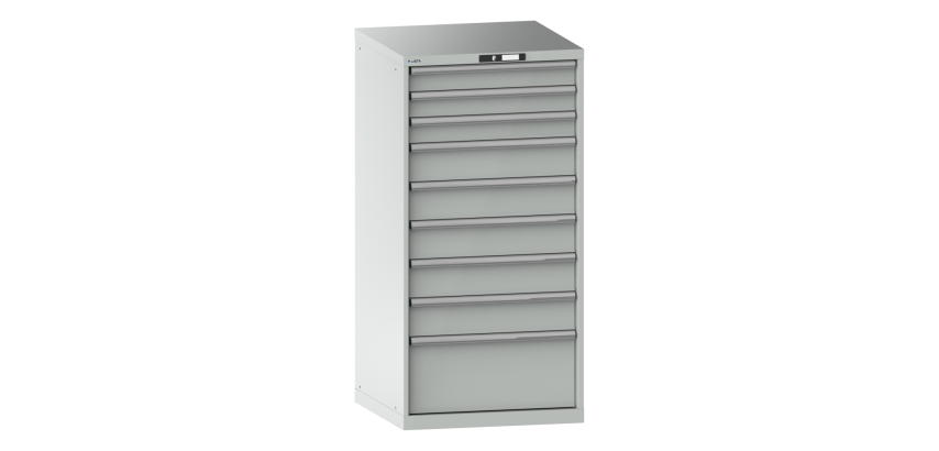 Armoire à tiroirs Lista 36 x 36E H 145 x L 71,7 x P 72,5 cm 9 tiroirs Key Lock