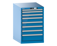 LISTA - Armoire à tiroirs (HxLxP) 85 x 56,4 x 72,5cm KEY Lock R5012