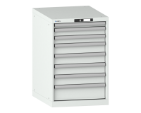 LISTA - Armoire à tiroirs (HxLxP) 85 x 56,4 x 72,5 cm KEY Lock R7035