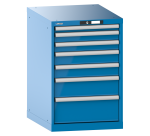 Armoire à tiroirs Lista 27x36E H 85 x L 56,4 x P 72,5 cm 7 tiroirs (1 x 5, 2 x 7,5, 2 x 10, 1 x 15 et 1 x 20 cm) Key Lock