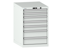 LISTA - Armoire à tiroirs (HxLxP) 85 x 56,4 x 72,5 cm KEY Lock R7035