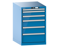 LISTA - Armoire à tiroirs (HxLxP) 85 x 56,4 x 72,5cm KEY Lock R5012