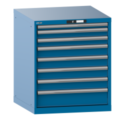 Armoire à tiroirs Lista 36 x 36E  H 85 x L 71,7 x P 72,5 cm 8 tiroirs Key Lock