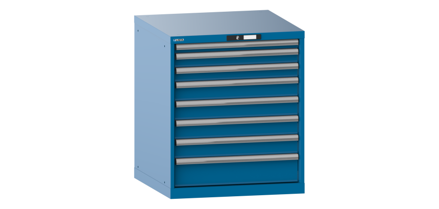 Armoire à tiroirs Lista 36 x 36E  H 85 x L 71,7 x P 72,5 cm 8 tiroirs Key Lock