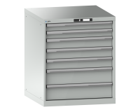 LISTA - Armoire à tiroirs (HxLxP) 85 x 71,7 x 72,5 cm KEY Lock R7035