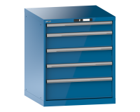 LISTA - Armoire à tiroirs (HxLxP) 85 x 71,7 x 72,5cm KEY Lock R5012