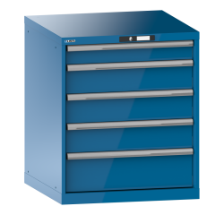 Armoire à tiroirs Lista 36 x 36E  H 85 x L 71,7 x P 72,5 cm 5 tiroirs Key Lock