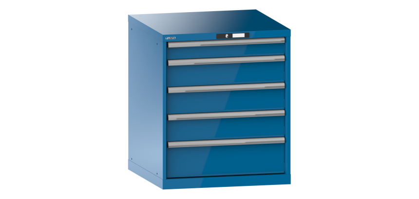 Armoire à tiroirs Lista 36 x 36E  H 85 x L 71,7 x P 72,5 cm 5 tiroirs Key Lock