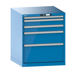 Armoire à tiroirs Lista 36 x 36E  H 85 x L 71,7 x P 72,5 cm 5 tiroirs Key Lock