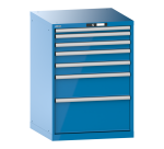 Armoire à tiroirs Lista 36x36E H 100 x L 71,7 x P 72,5 cm 7 tiroirs (1 x 5, 2 x 7,5, 2 x 10, 1 x 20 et 1 x 30cm) Key Lock