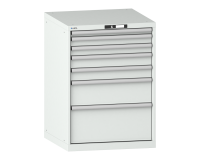 LISTA - Armoire à tiroirs (HxLxP) 100 x 71,7 x 72,5 cm KEY Lock R7035